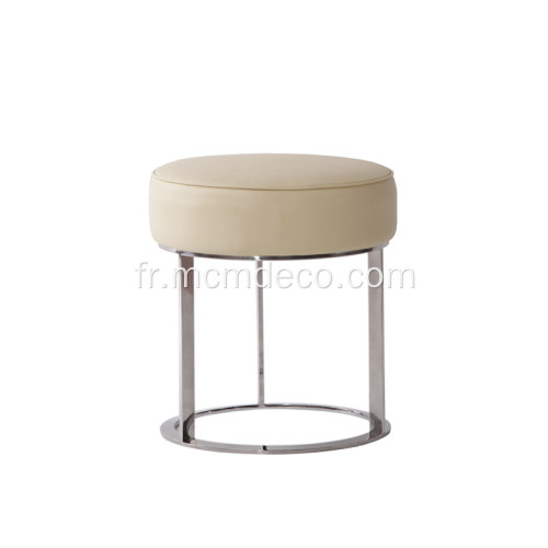 Tabouret moderne en tissu élégant